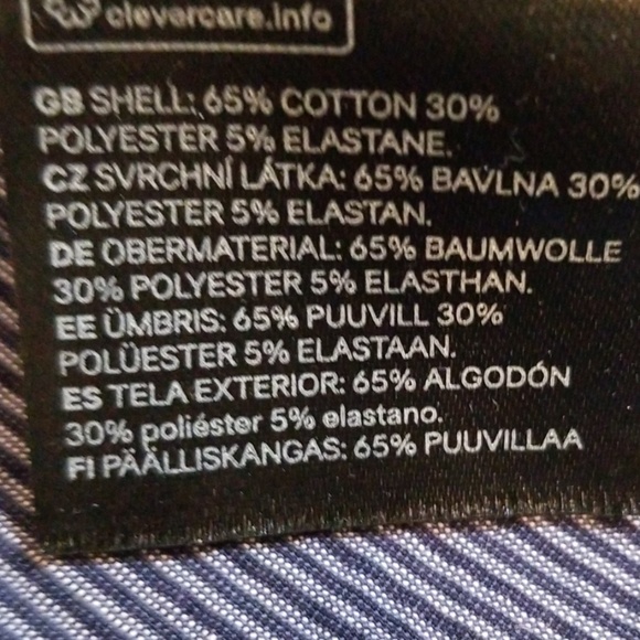 NWT H&M Navy/Light Blue Button Down Dress - Picture 6 of 8